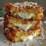 crispy coconut crusted stuffed french toast - featured image