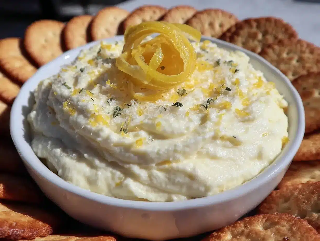 easy lemon cheesecake dip preparation steps