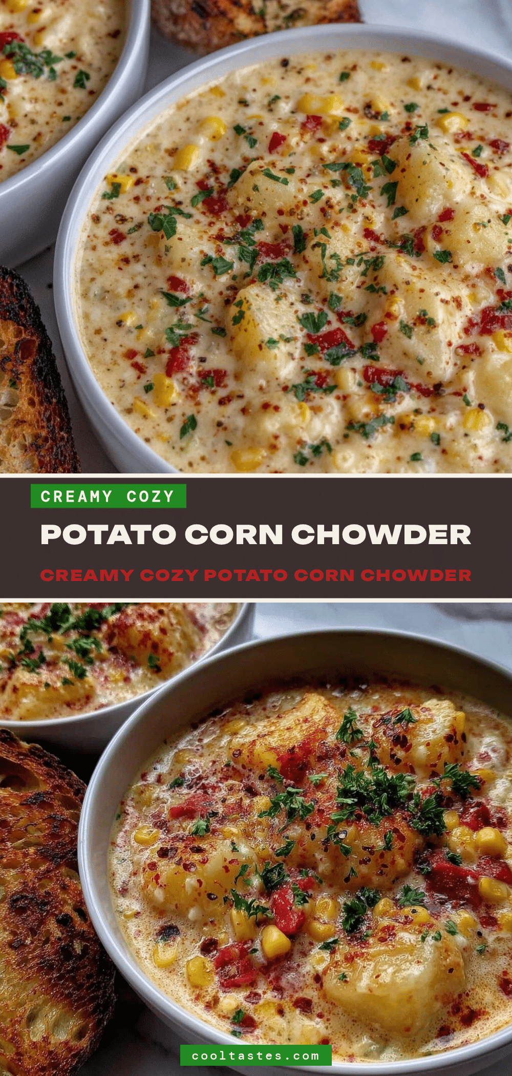 easy potato corn chowder soup recipe