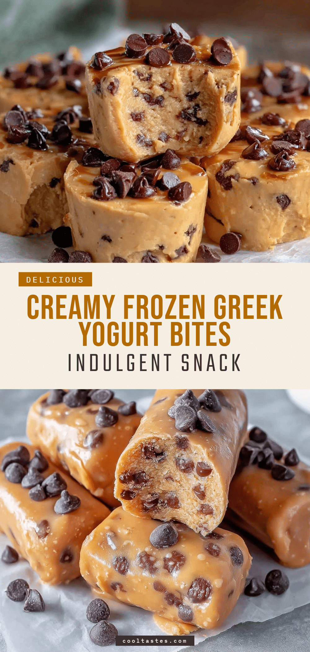 frozen Greek yogurt peanut butter bites recipe