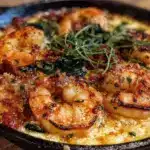 Garlic Shrimp Tuscan Bake - featured image