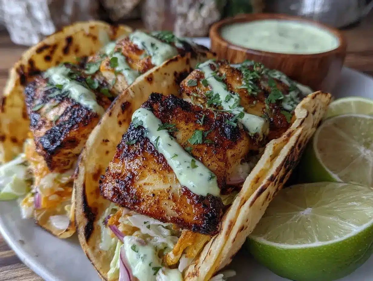 grilled white fish tacos preparation steps