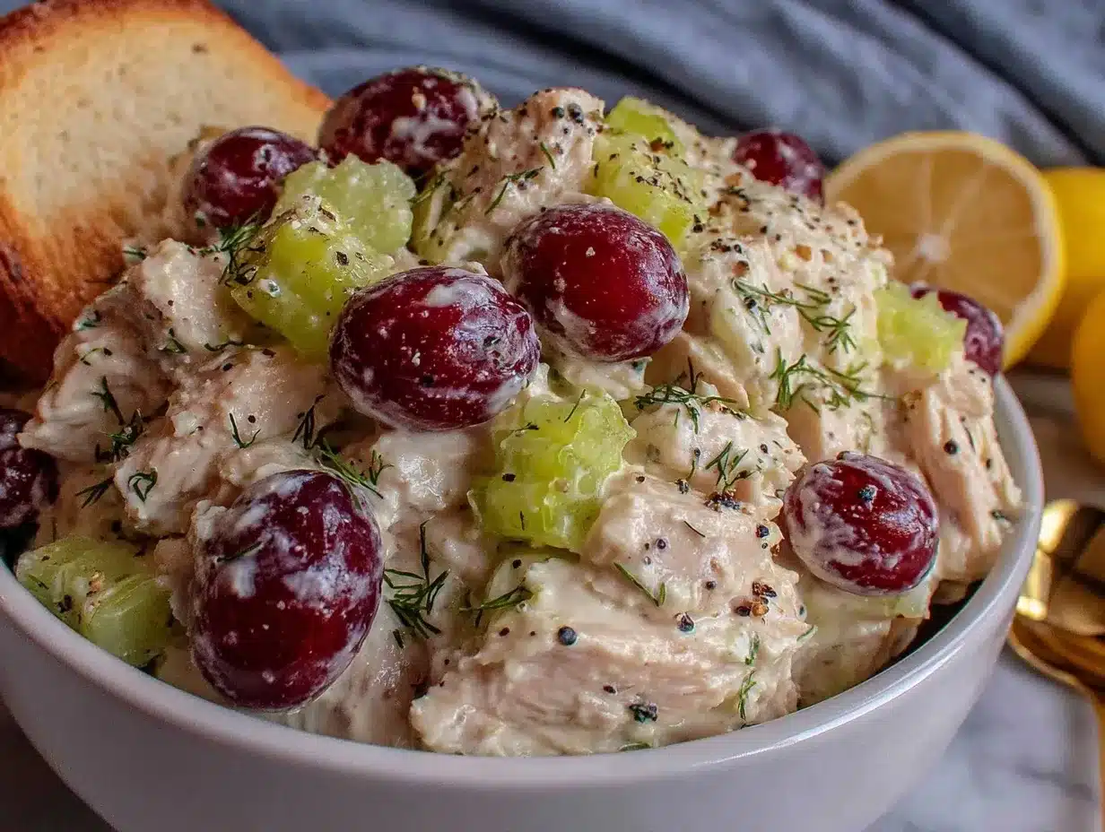 high protein chicken salad preparation steps