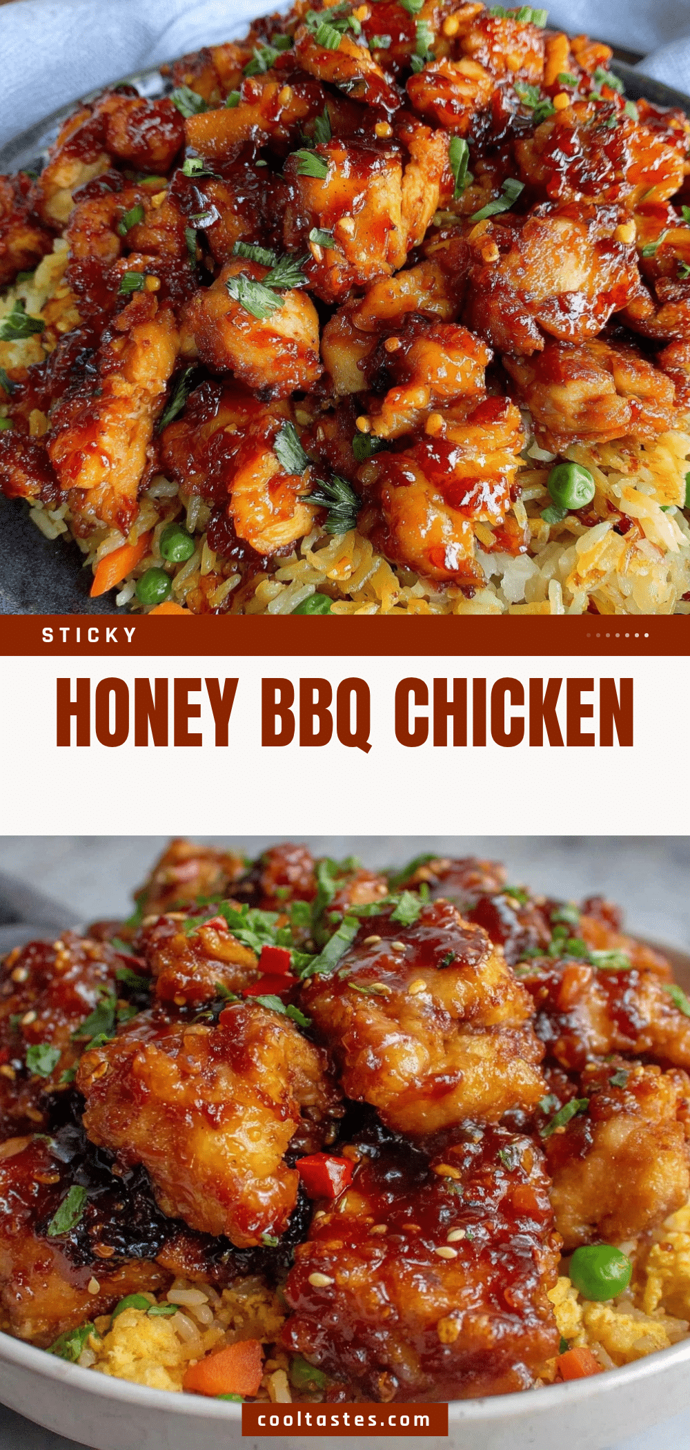 honey BBQ chicken rice recipe