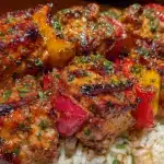 juicy Greek lemon chicken kabobs - featured image