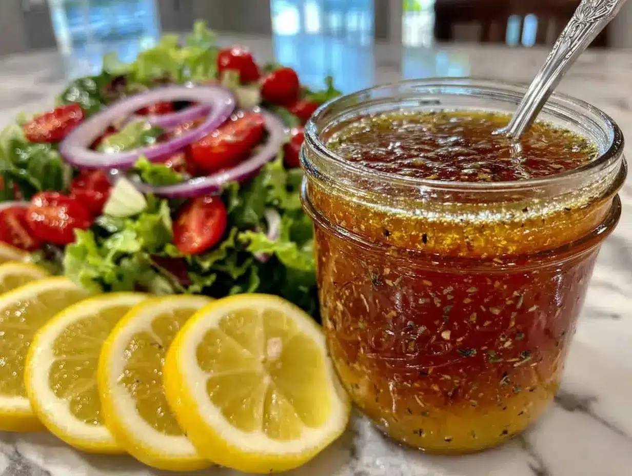 lemon oregano mediterranean salad dressing preparation steps