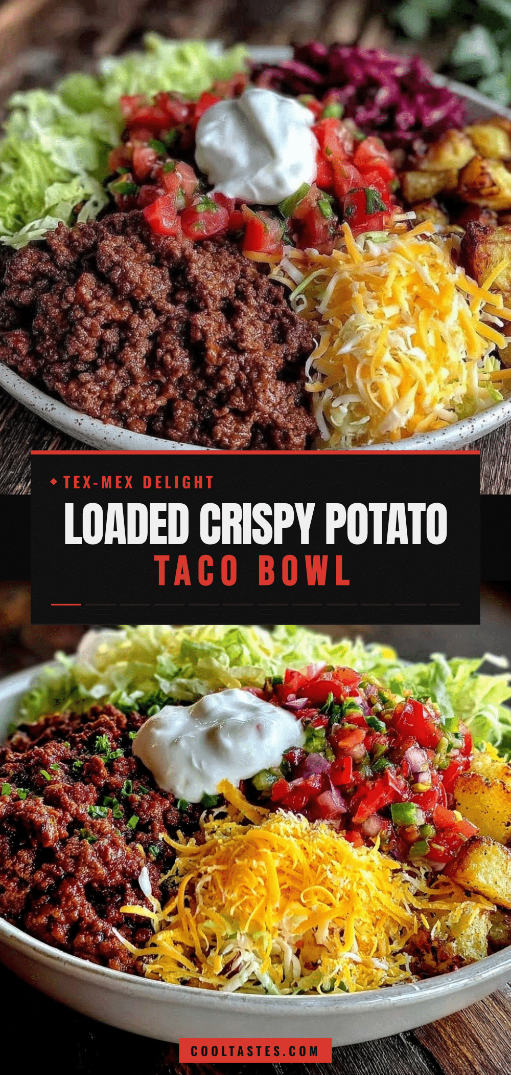 loaded potato taco bowl recipe