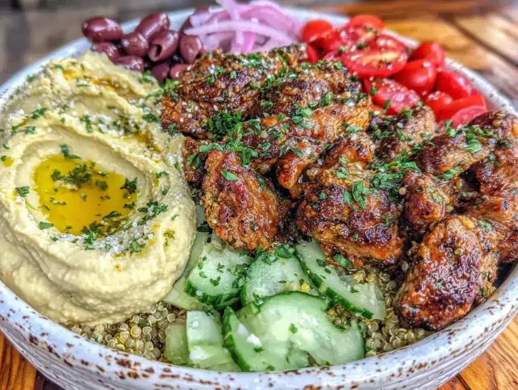 Mediterranean chicken bowl - featured image