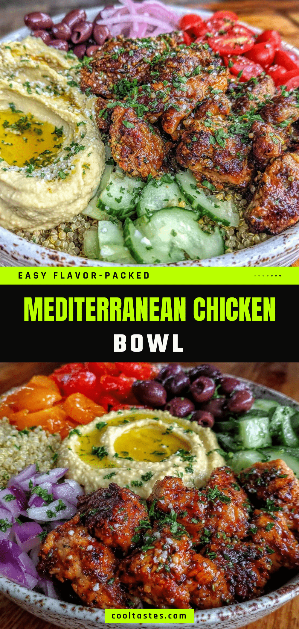 Mediterranean chicken bowl recipe