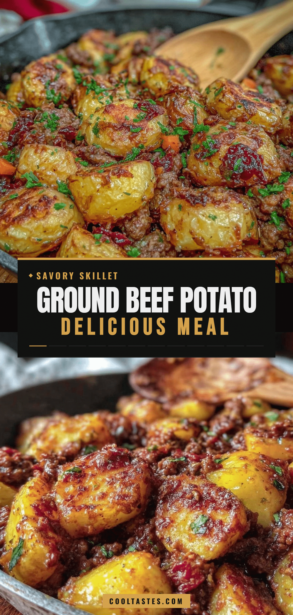 one-skillet ground beef and potatoes recipe recipe