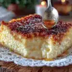 rich egg custard dessert - featured image