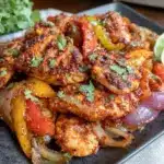sheet pan chicken fajitas - featured image