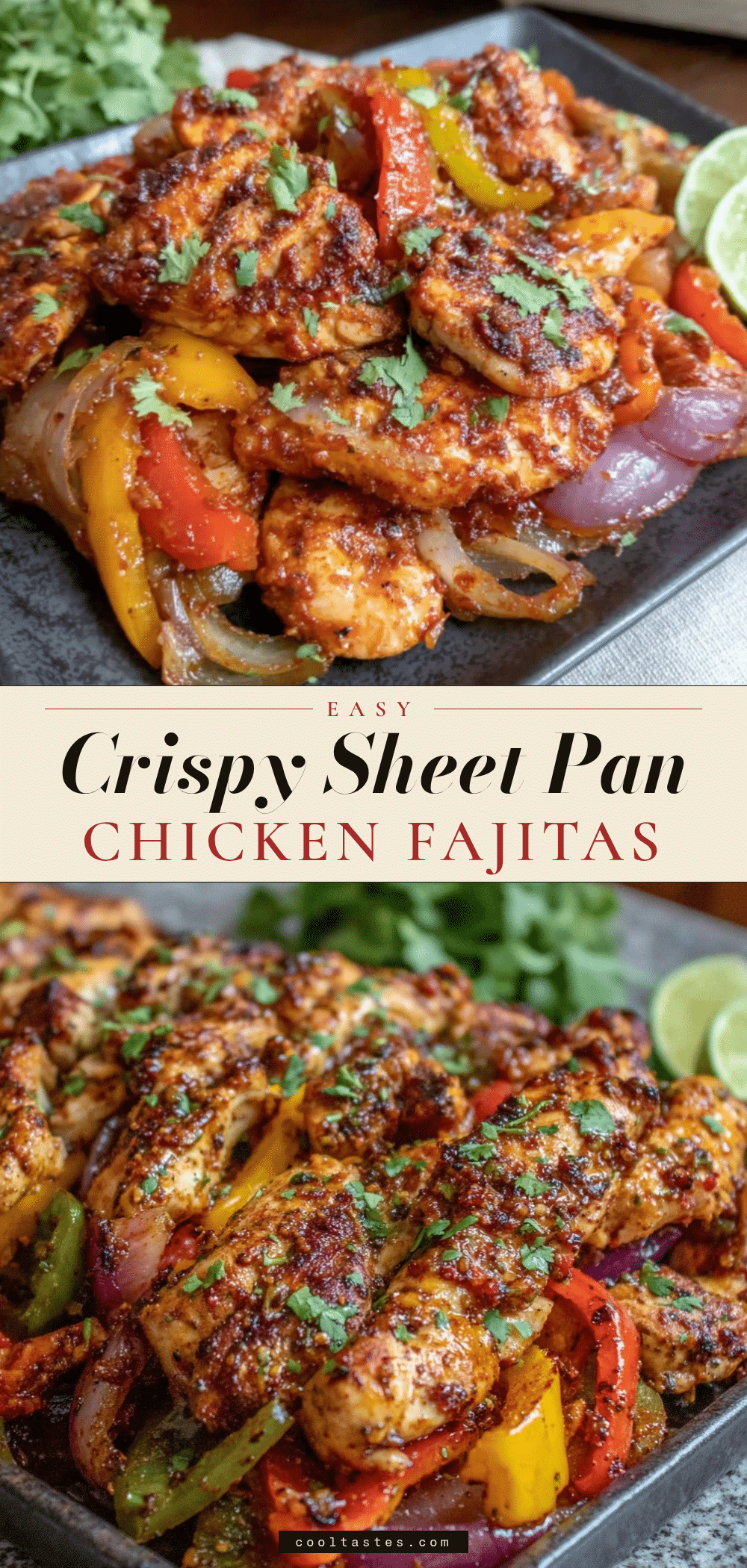 sheet pan chicken fajitas recipe