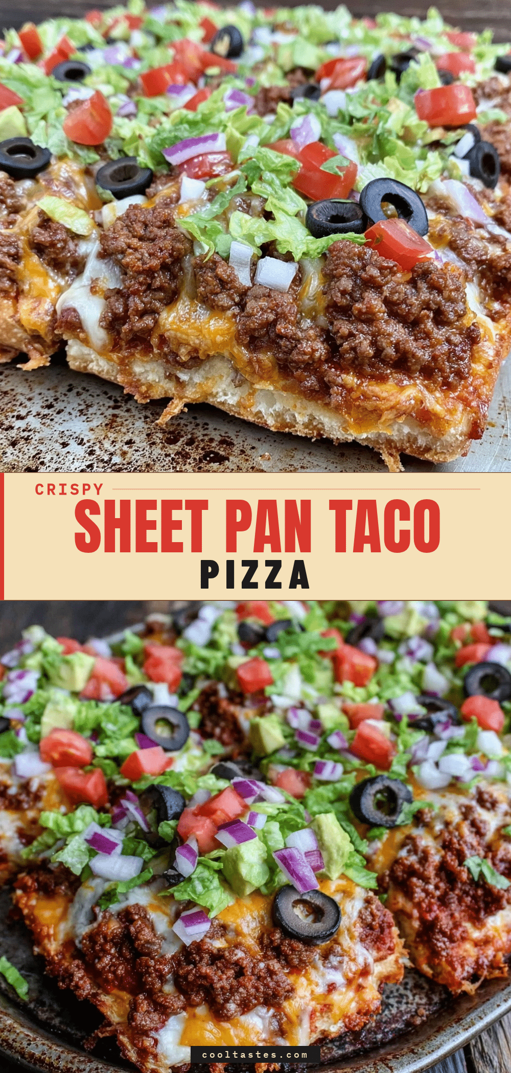 sheet pan taco pizza recipe
