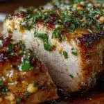 slow cooker honey garlic pork loin - featured image