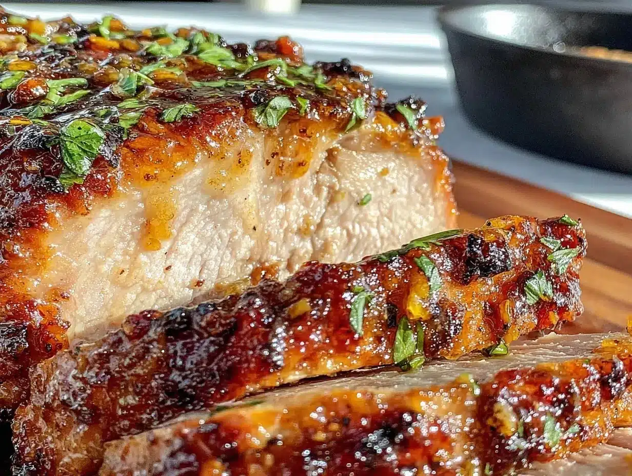 slow cooker honey garlic pork loin preparation steps