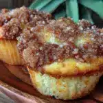 soft coffee cake muffins - featured image