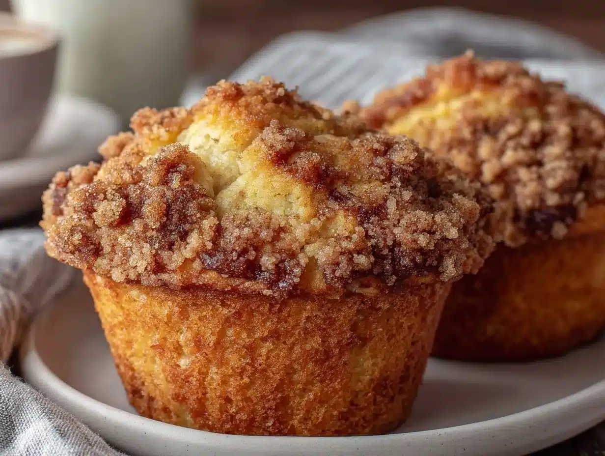 soft coffee cake muffins preparation steps