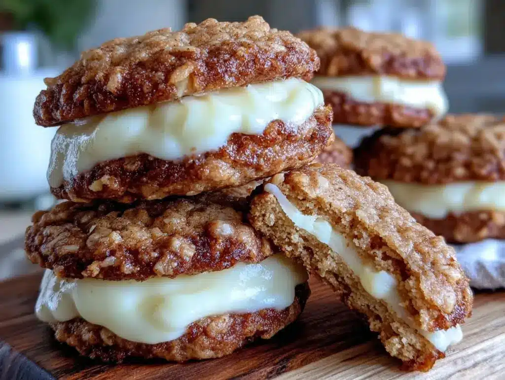 soft oatmeal cream pies - featured image