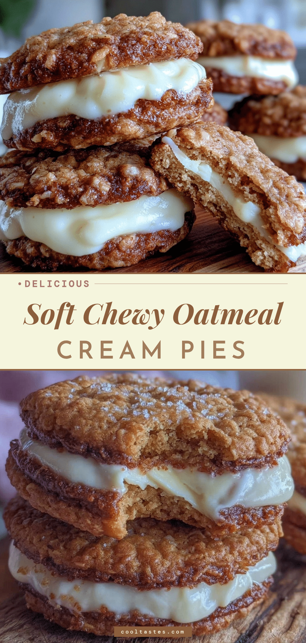 soft oatmeal cream pies recipe