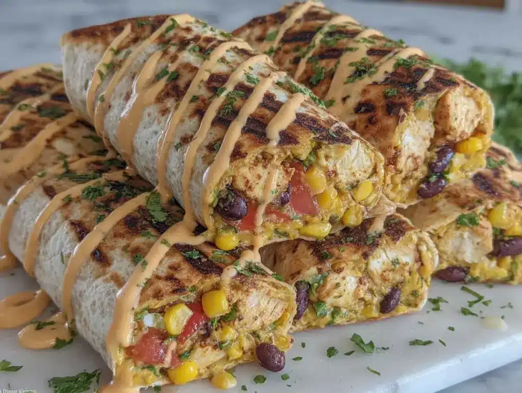Southwest chicken wraps - featured image