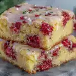 strawberry lemon blondies - featured image