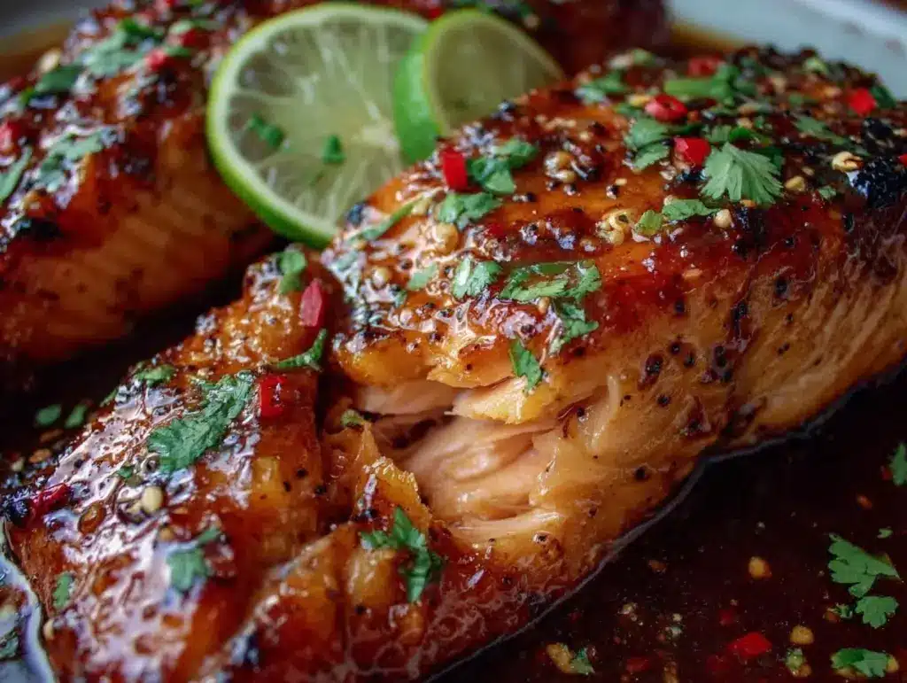 baked pineapple salmon - featured image