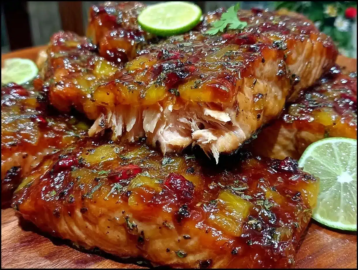 baked pineapple salmon preparation steps