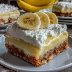 banana cream dessert with graham crust - featured image