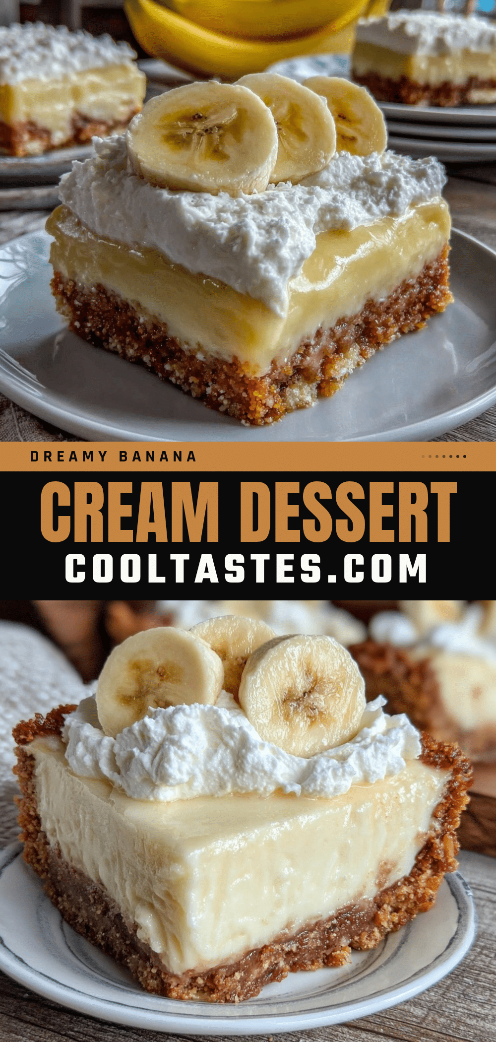 banana cream dessert with graham crust recipe