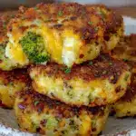 cheesy broccoli patties - featured image