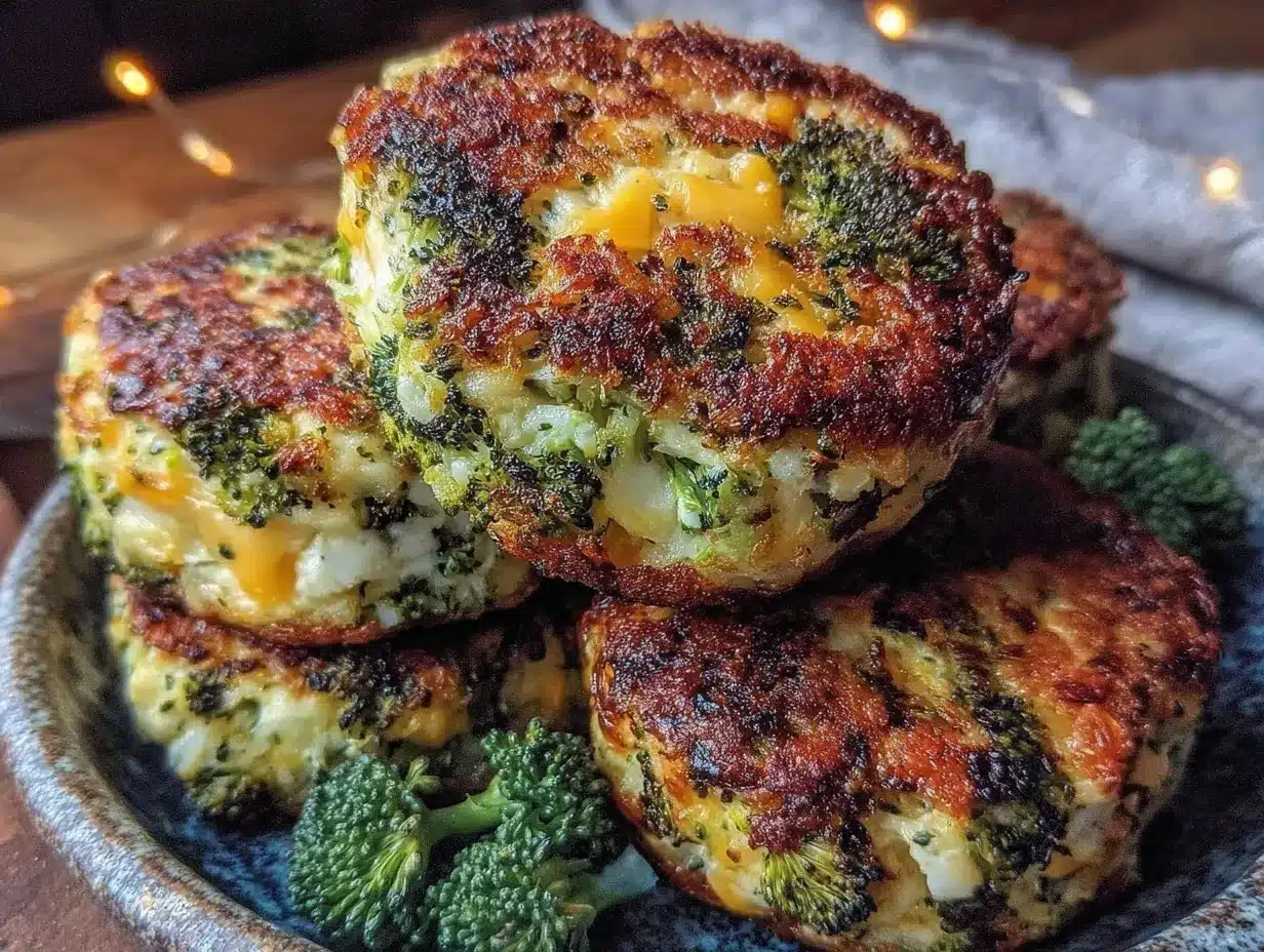 cheesy broccoli patties preparation steps