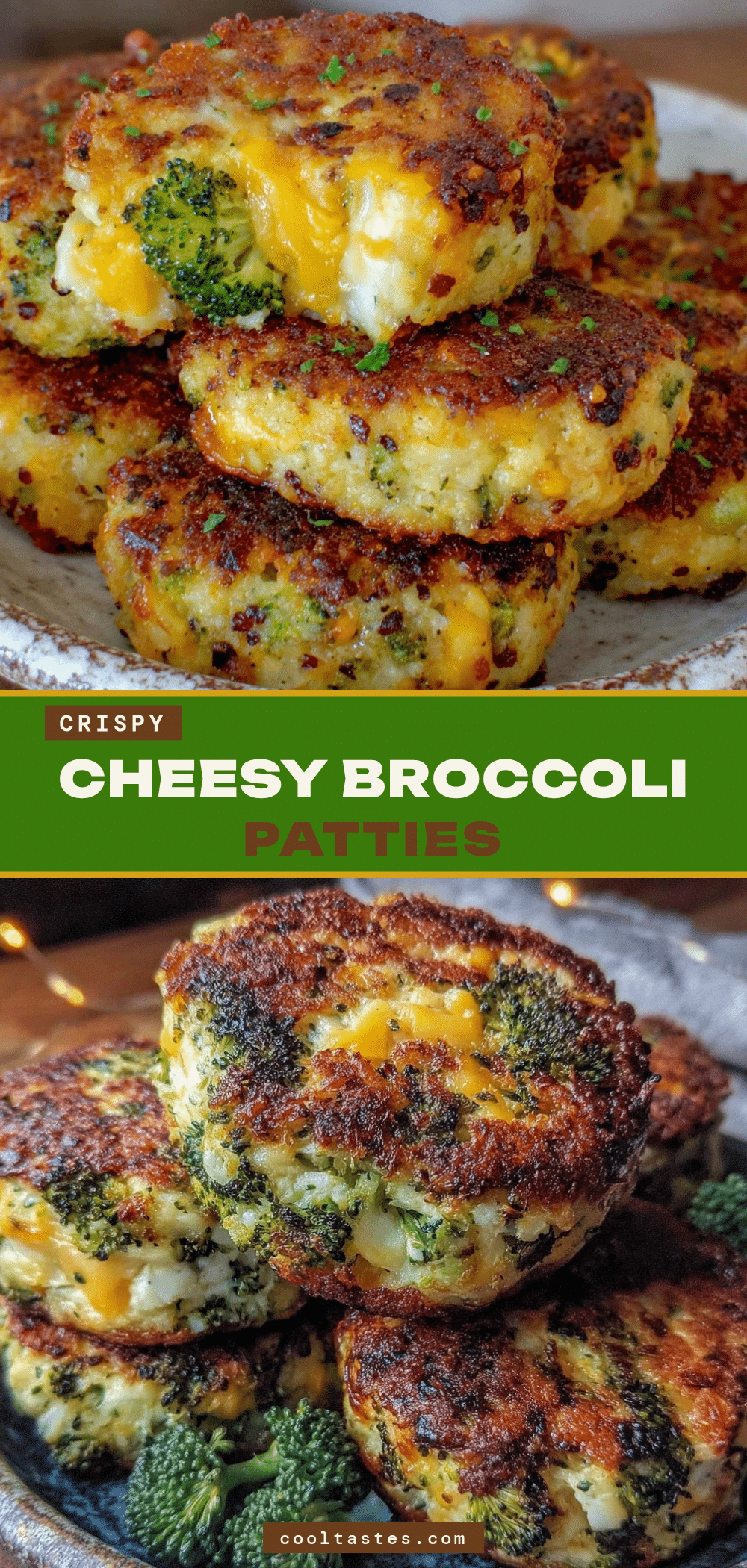 cheesy broccoli patties recipe