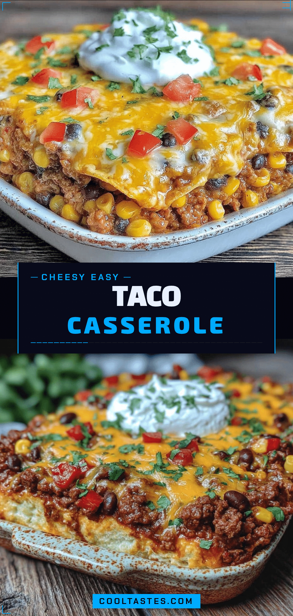 cheesy taco casserole recipe