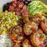 chipotle lime shrimp bowl - featured image