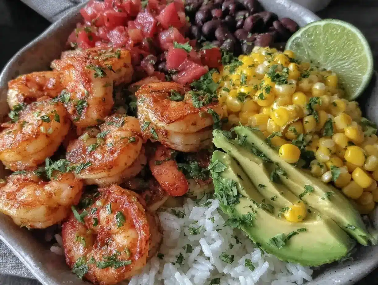 chipotle lime shrimp bowl preparation steps