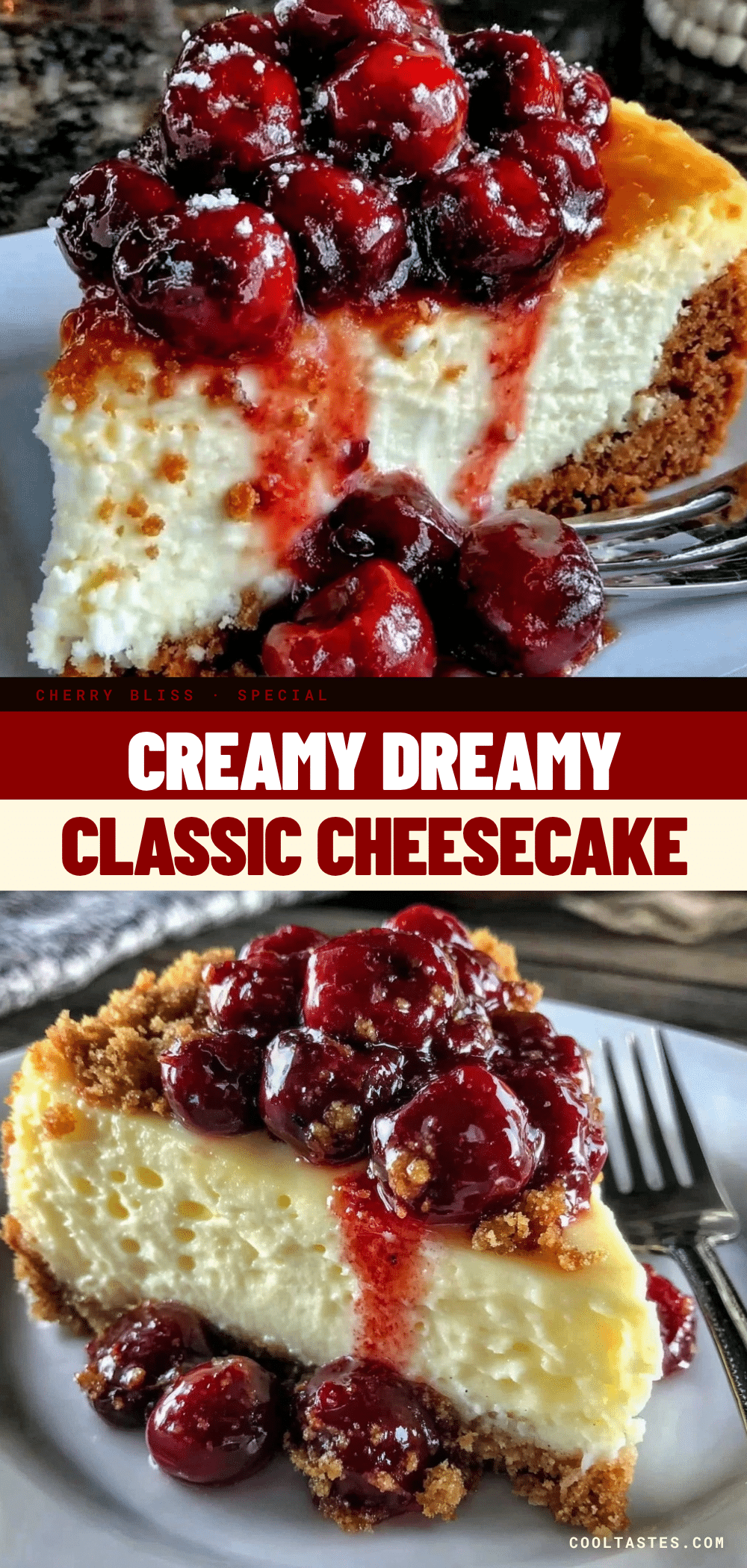 classic cheesecake with cherry topping recipe