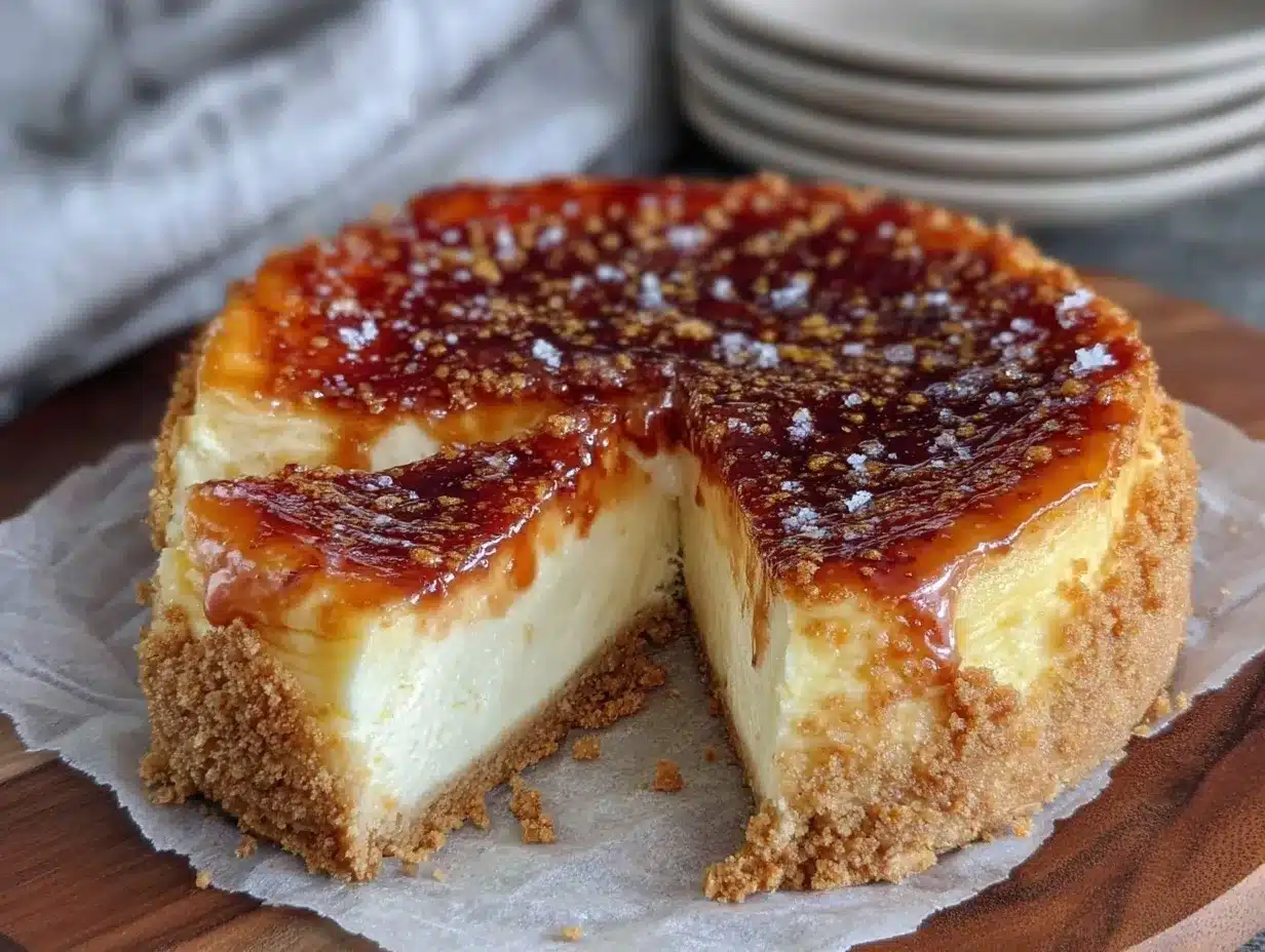 classic creme brulee cheesecake preparation steps