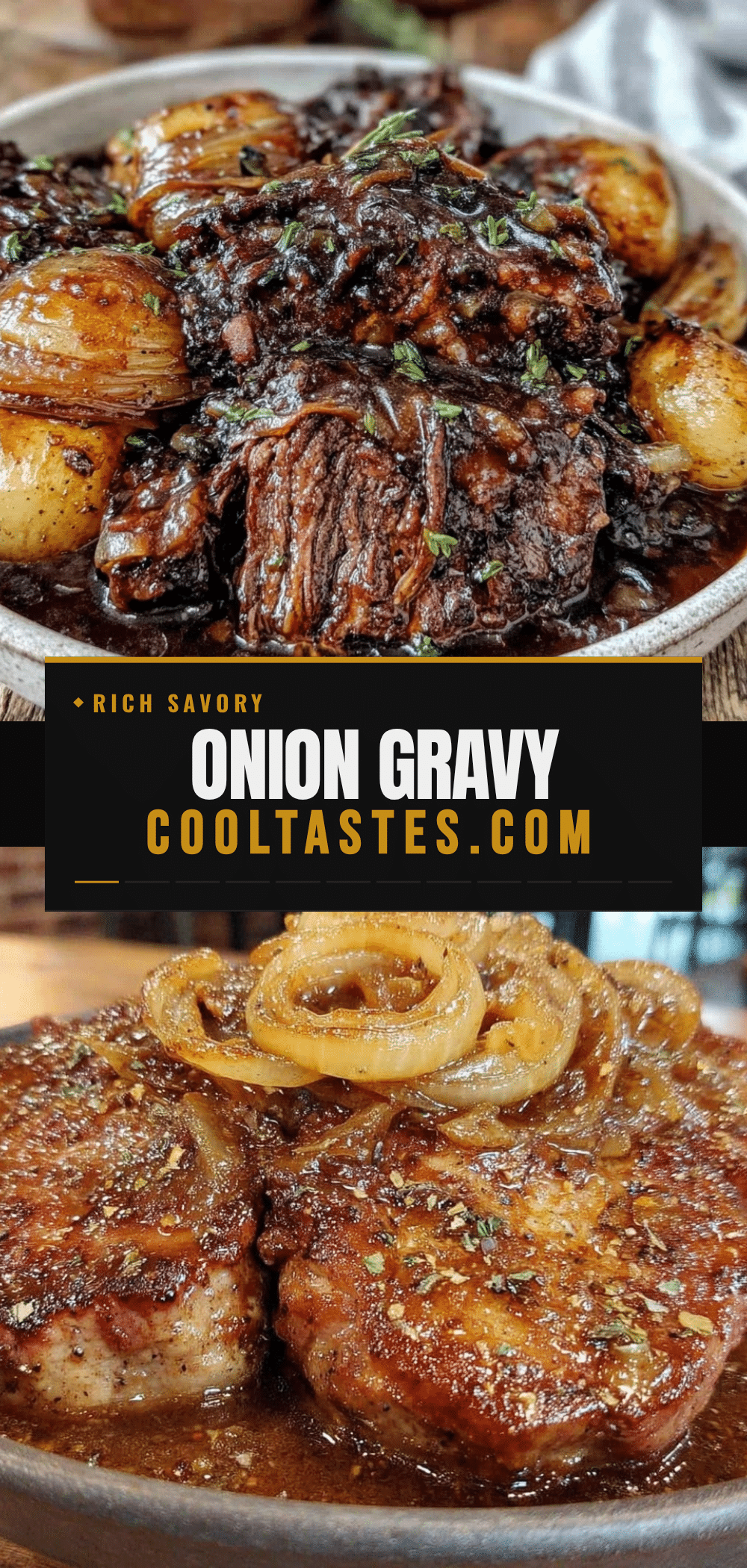 classic onion gravy beef dinner recipe