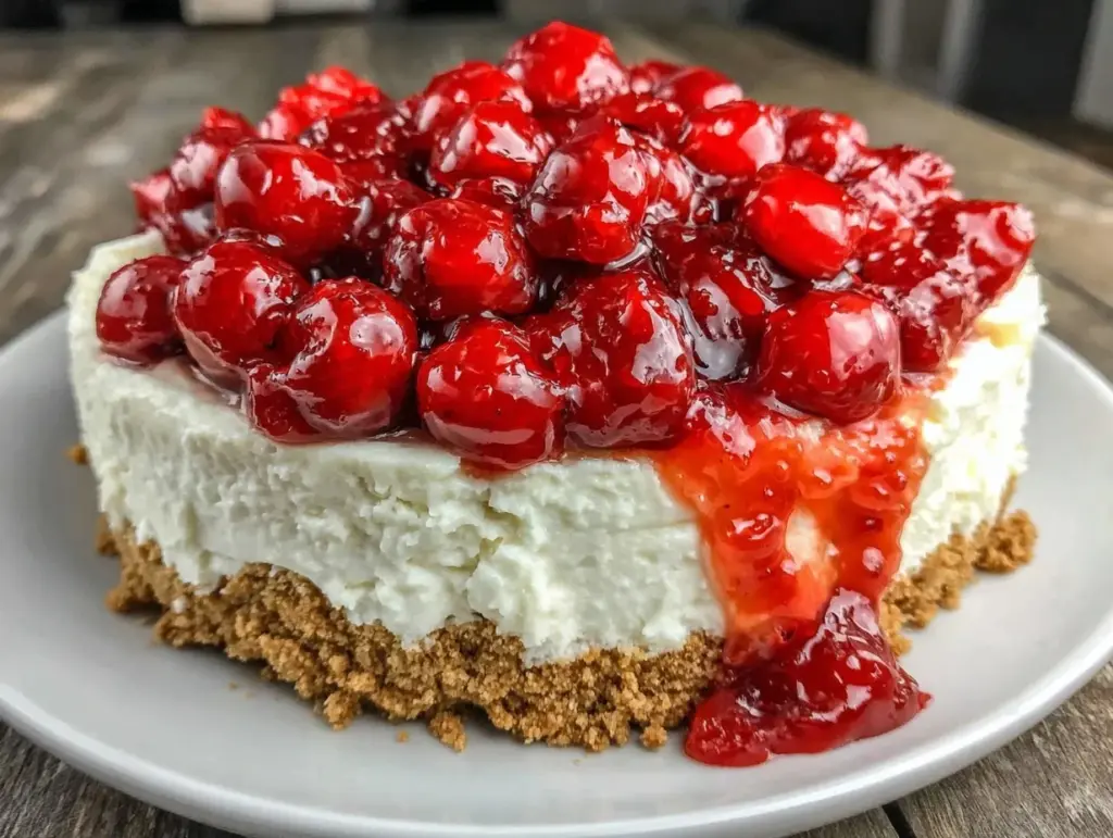 creamy no bake cheesecake - featured image