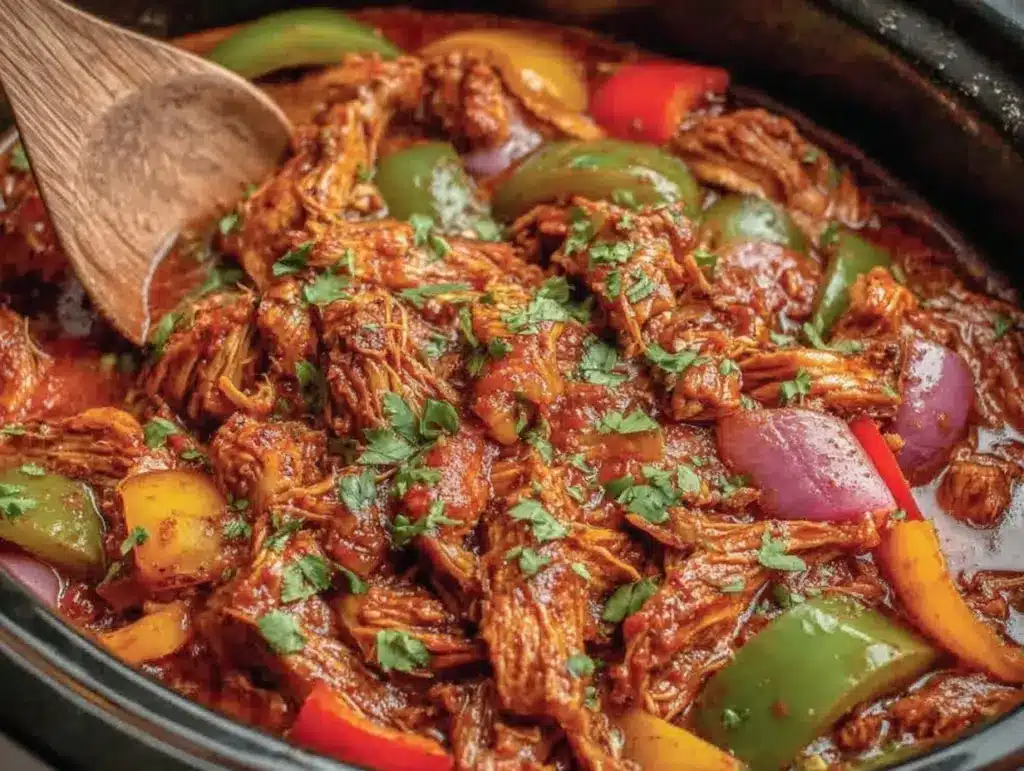 crockpot chicken fajitas - featured image
