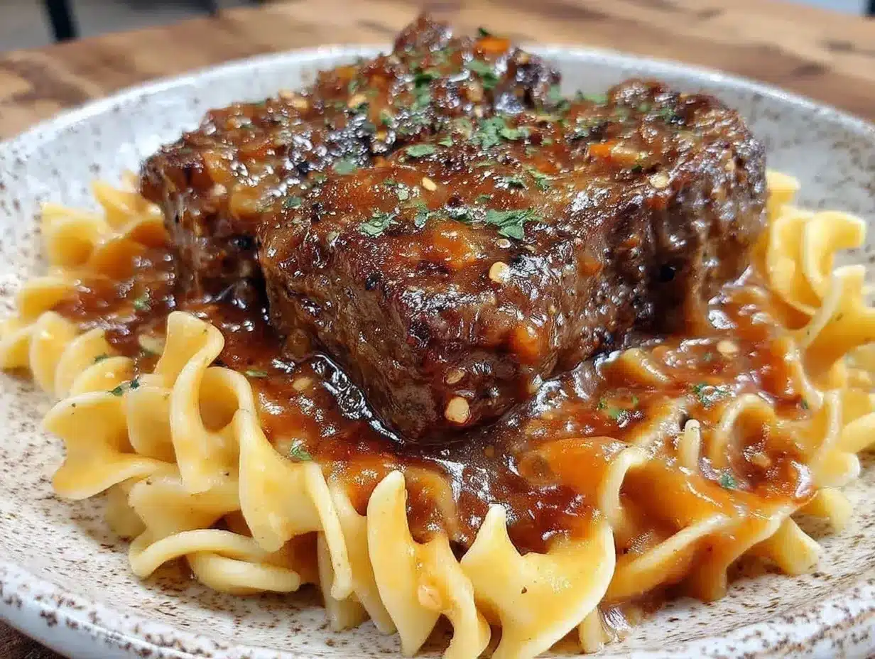 crockpot cube steak with rich brown gravy preparation steps