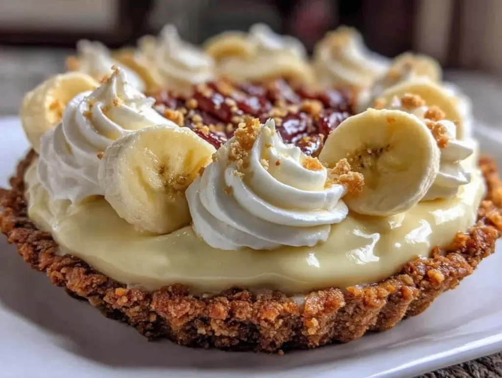 easy banana cream pie recipe - featured image