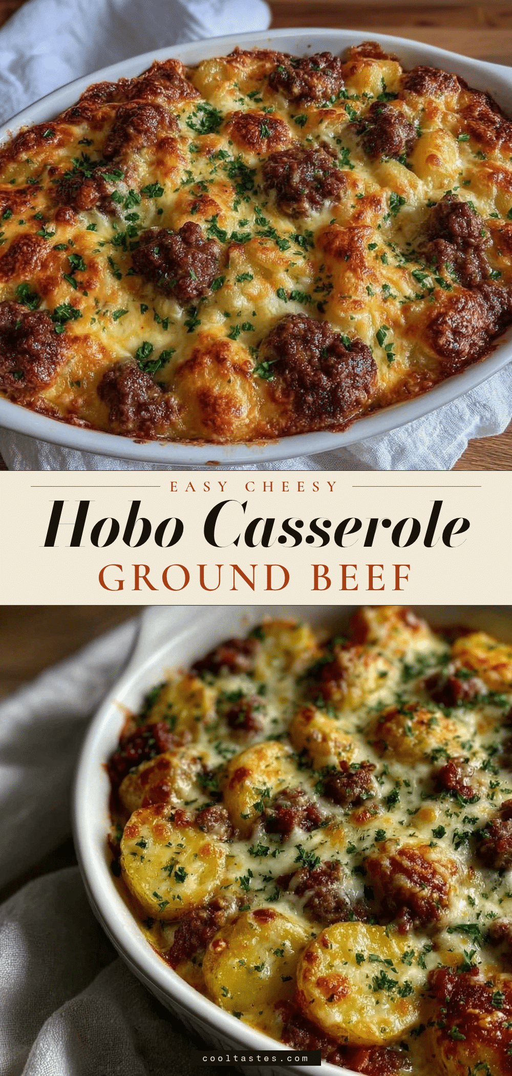 easy cheesy hobo casserole recipe