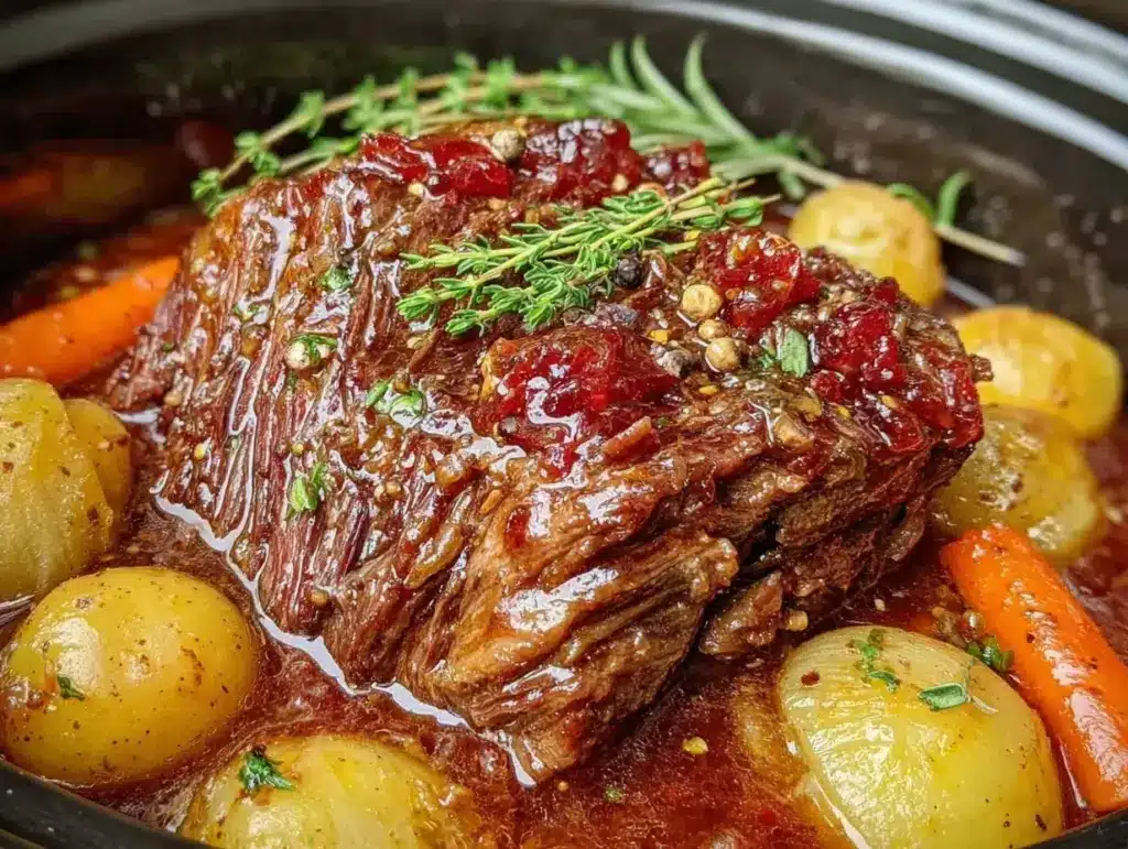 hearty slow cooker beef supper - featured image