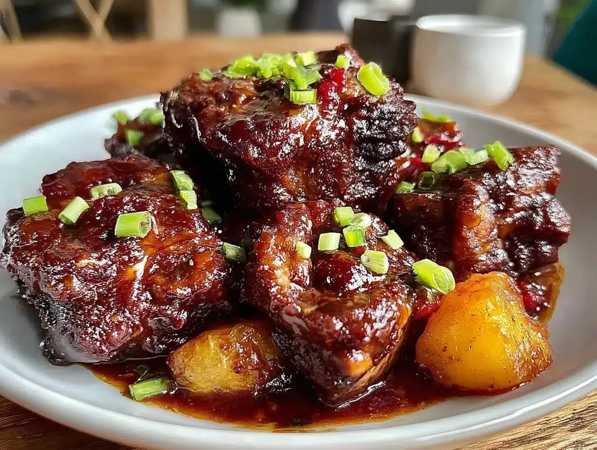 Jamaican oxtail stew preparation steps