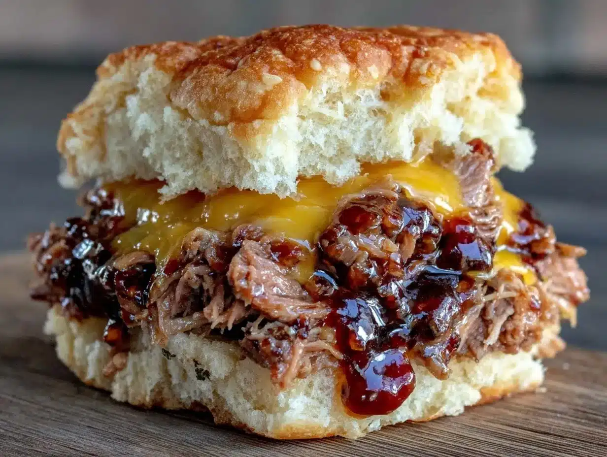 melty beef and cheddar sandwich preparation steps