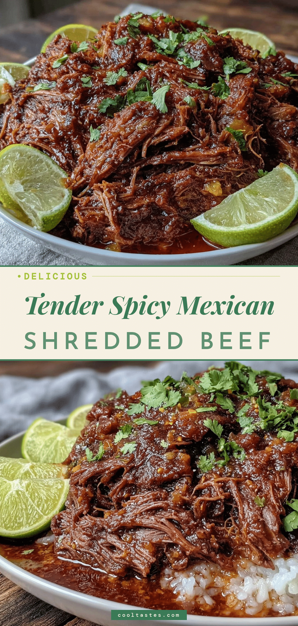 Mexican shredded beef recipe