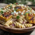 mexican street corn pasta salad - featured image