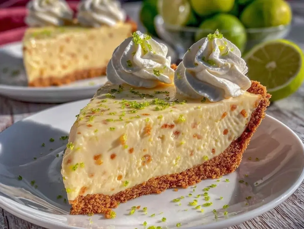 no bake key lime pie - featured image